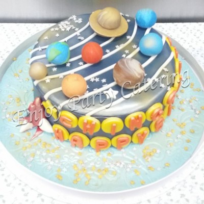 太空主題蛋糕